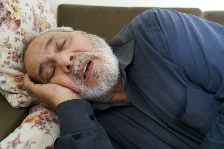 Senior adult male with sleep apnea.